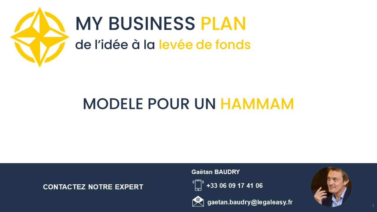 Modèle de business plan pour hammam