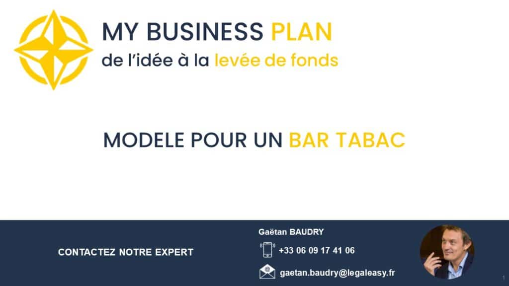 business plan bar tabac