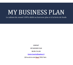 my business plan