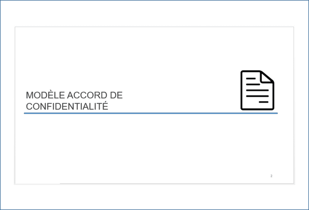 Mention Confidentialité Page De Garde