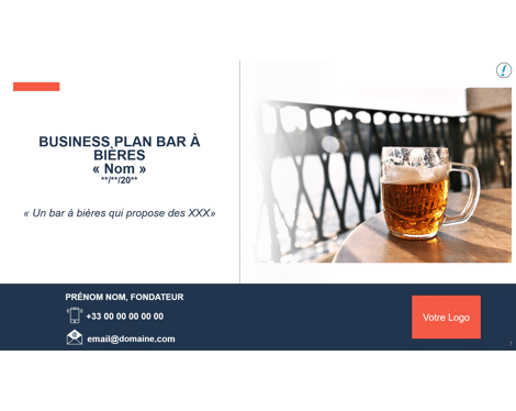 business plan bar a biere